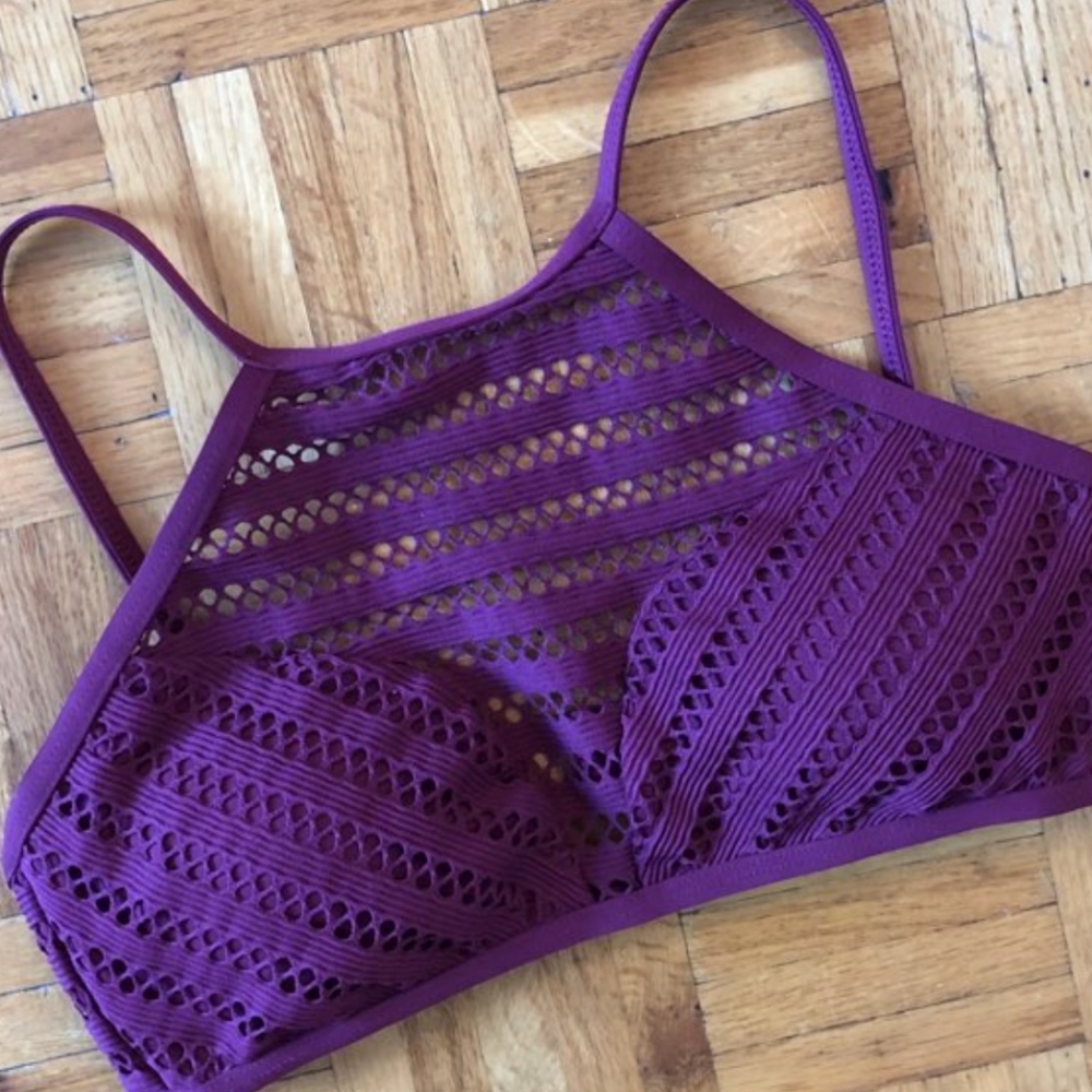 Kenneth Cole Bikini Top, Purple